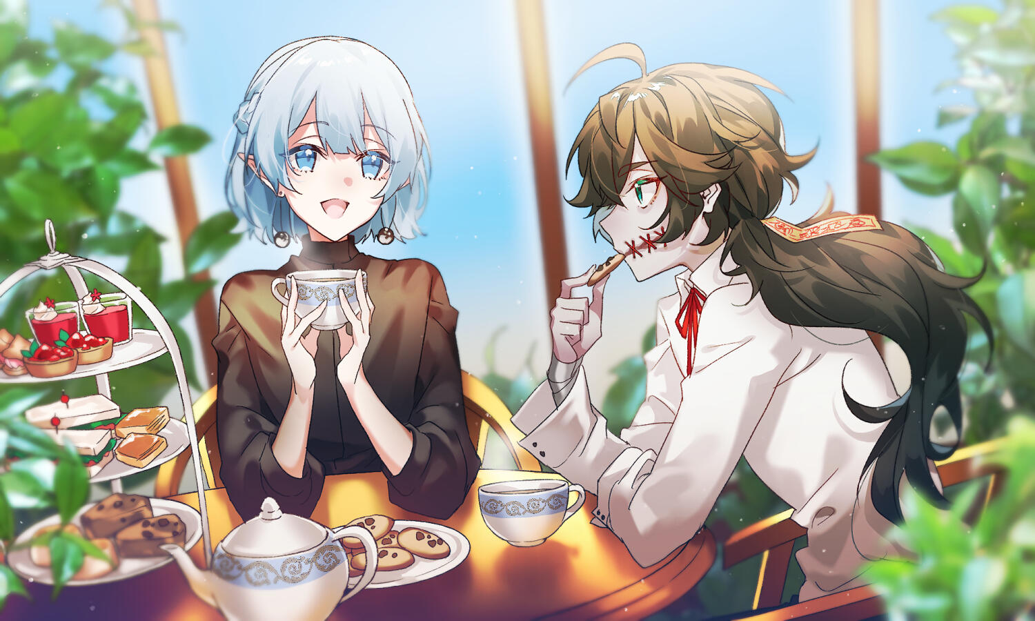 Skye and Omi by @shuai_0317