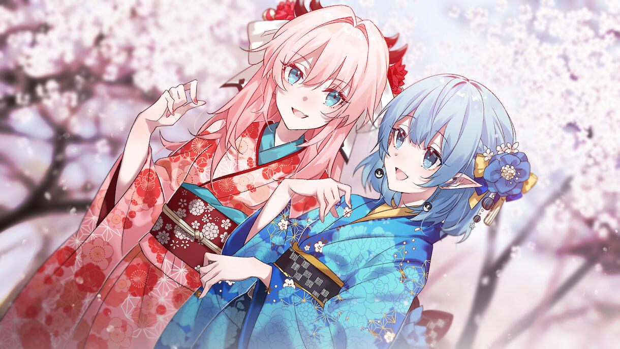 Skye and Io-chan by @shuai_0317